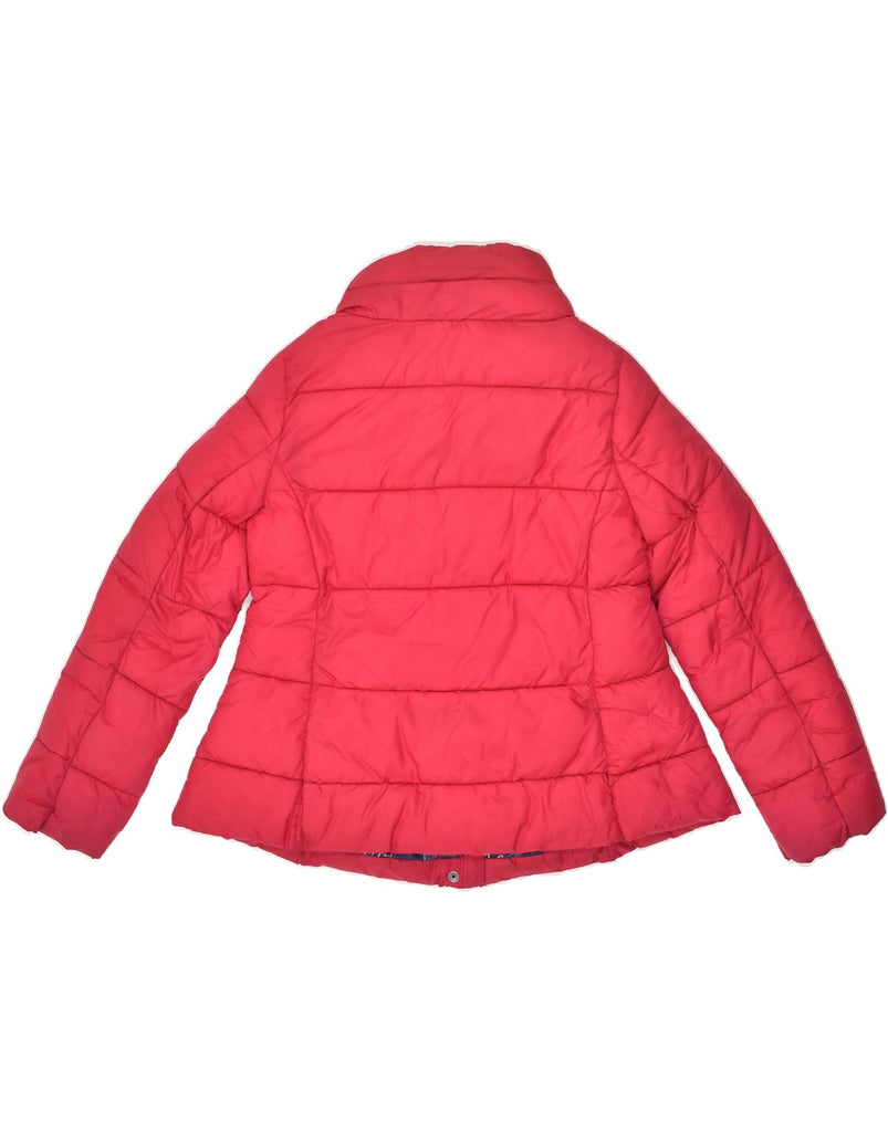 BENETTON Girls Padded Jacket 10-11 Years XL Red Polyamide | Vintage Benetton | Thrift | Second-Hand Benetton | Used Clothing | Messina Hembry 