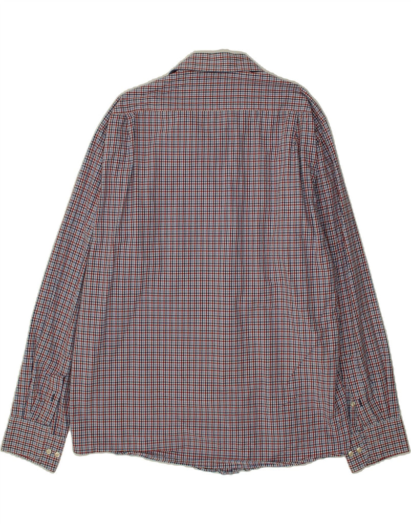 TOMMY HILFIGER Mens Port normal Regular Fit Shirt Size 17 XL Blue Check Vintage Tommy Hilfiger and Second-Hand Tommy Hilfiger from Messina Hembry 