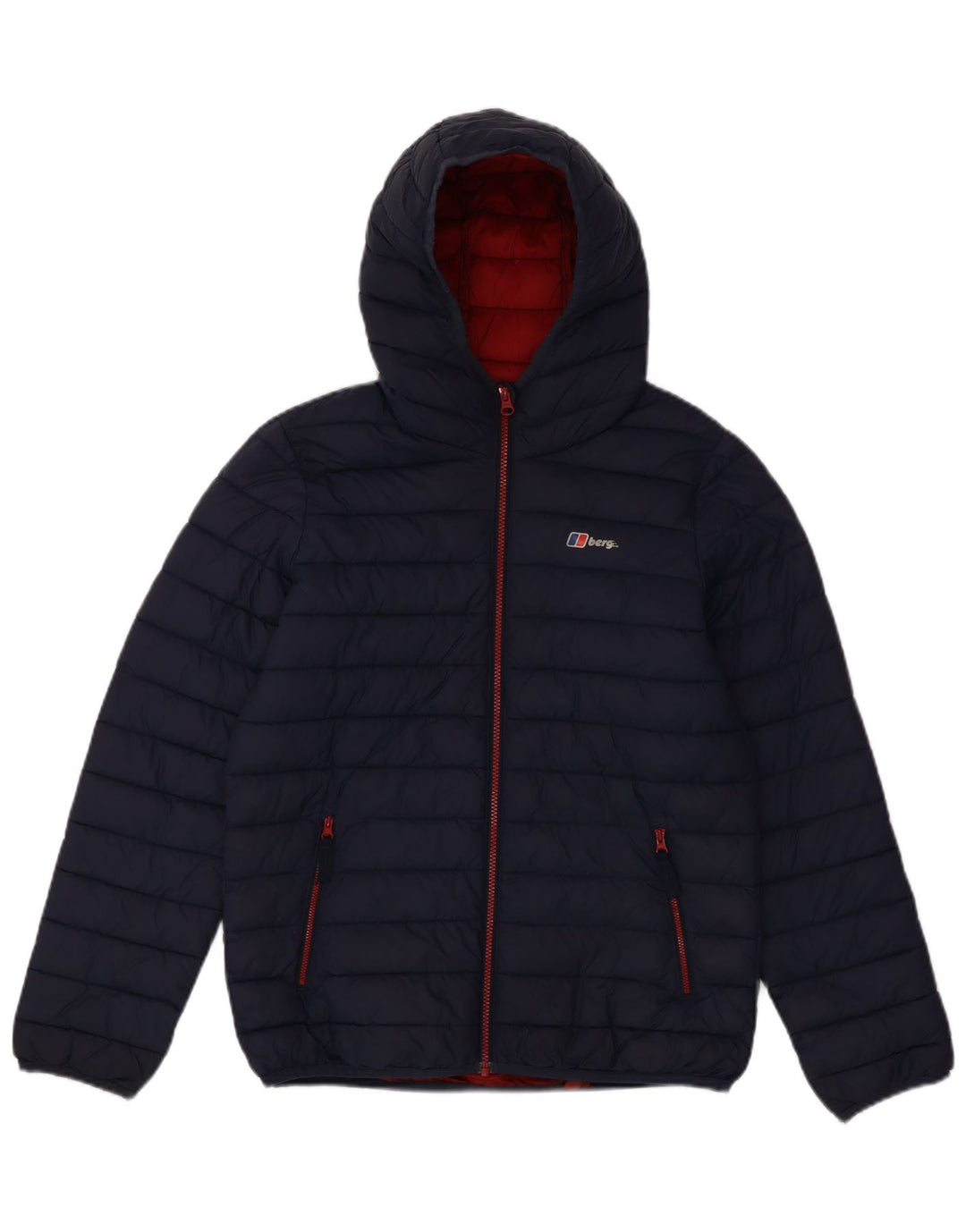 Berghaus Boys Hooded Padded Jacket 12-13 Years Navy Blue