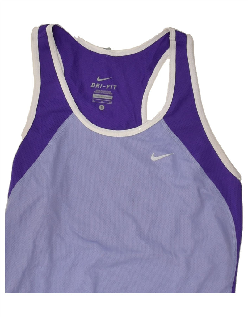 NIKE Womens Dri Fit Vest Top UK 8 Small Purple Polyester | Vintage Nike | Thrift | Second-Hand Nike | Used Clothing | Messina Hembry 