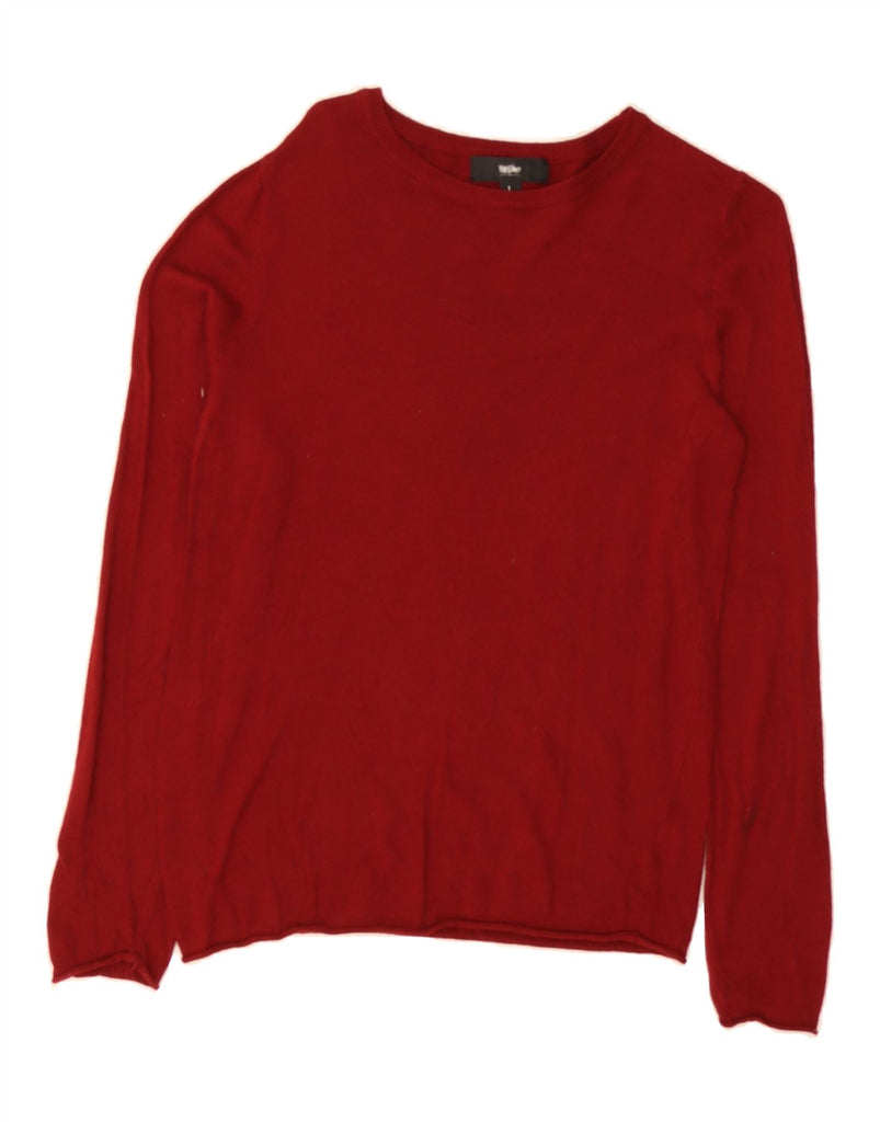 MOSSIMO Womens Boat Neck Jumper Sweater UK 14 Large Red Nylon Vintage Mossimo and Second-Hand Mossimo from Messina Hembry 
