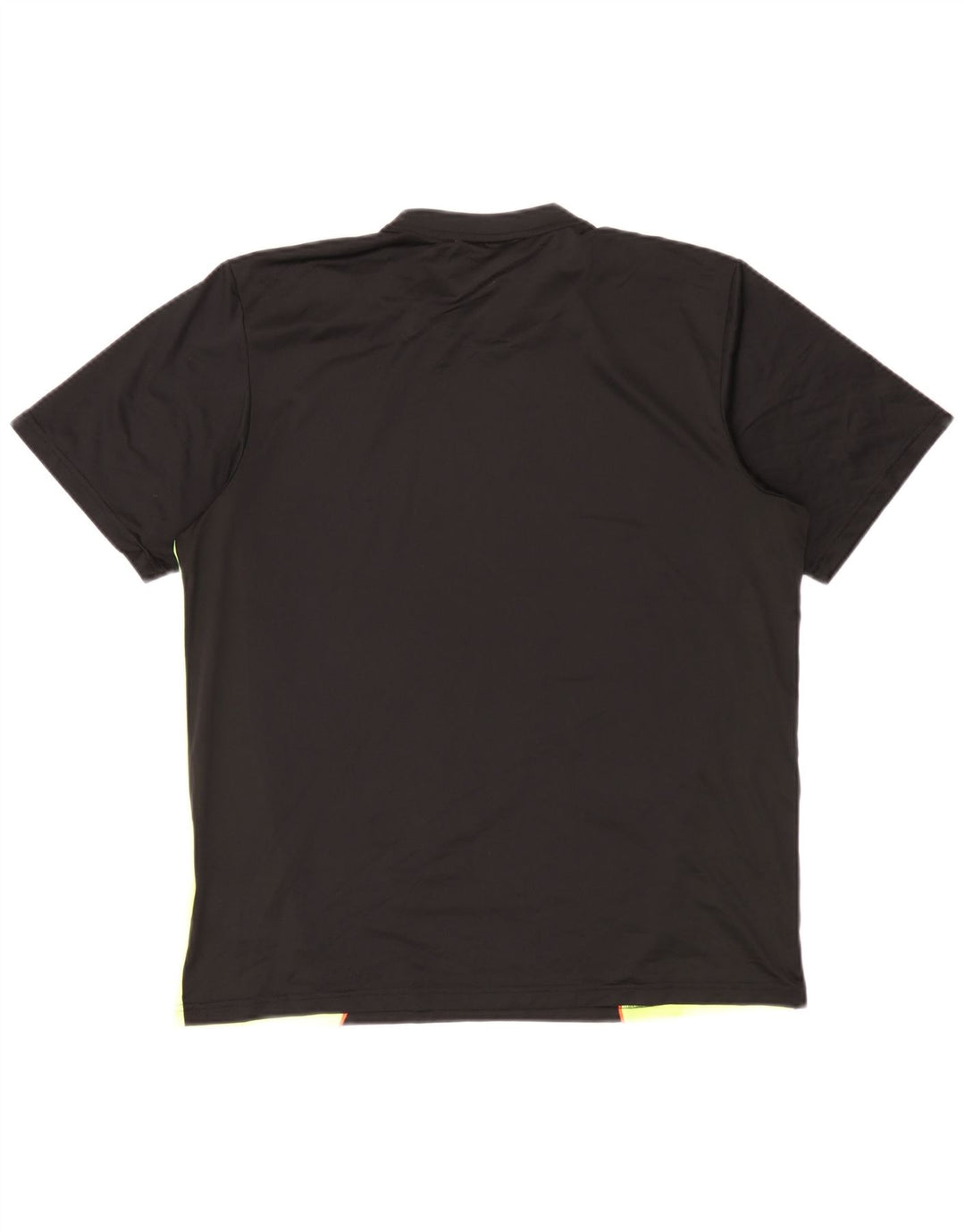 Adidas Mens Graphic T-Shirt Top Medium Black Colourblock Polyester