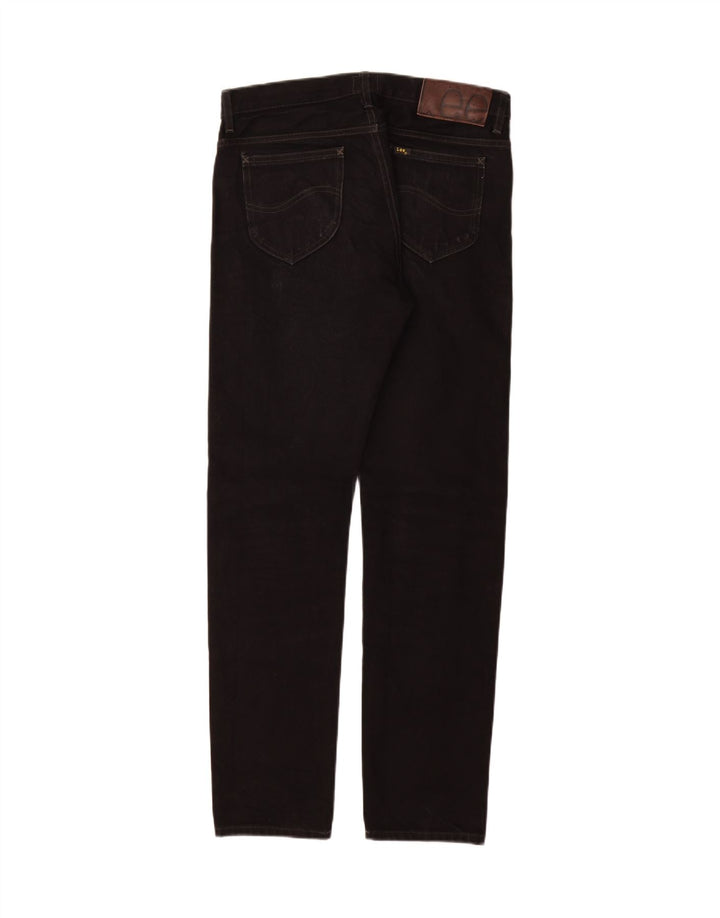 Lee Mens Rider Straight Jeans W30 L32 Black Cotton