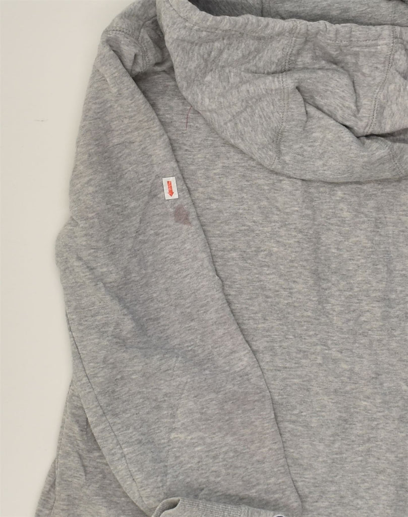 CHAMPION Womens Graphic Hoodie Jumper UK 6 XS Grey Cotton | Vintage Champion | Thrift | Second-Hand Champion | Used Clothing | Messina Hembry 