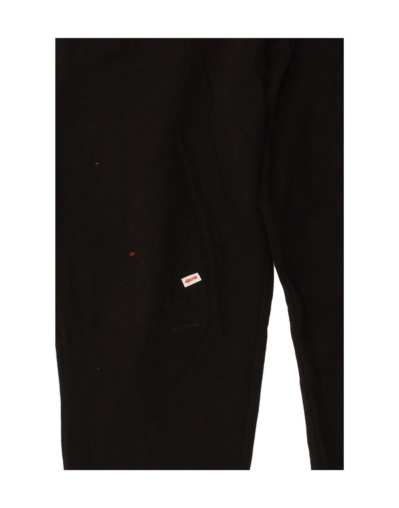 PUMA Womens Tracksuit Trousers Joggers UK 12 Medium Black Cotton | Vintage Puma | Thrift | Second-Hand Puma | Used Clothing | Messina Hembry 