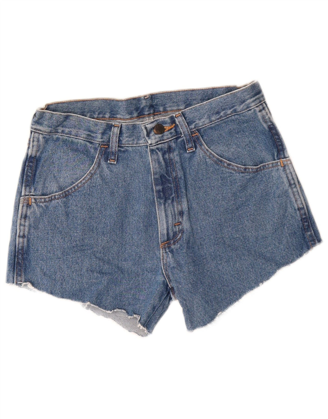 RUSTLER Womens Denim Shorts W29 Medium Blue Cotton