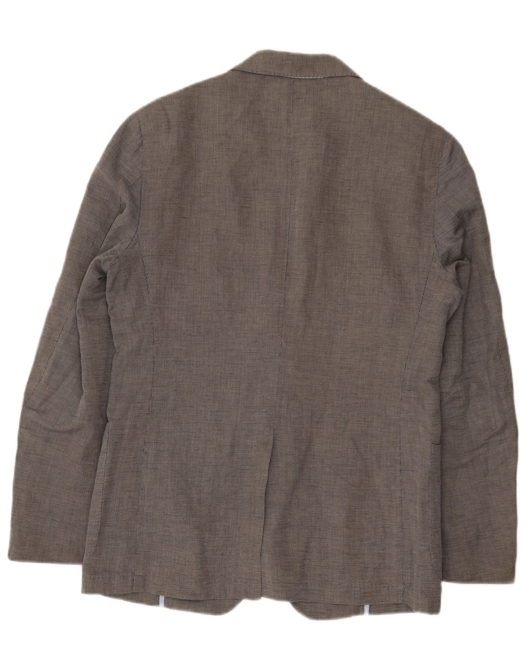MASSIMO DUTTI Mens 2 Button Blazer Jacket UK 38 Medium Grey Cotton