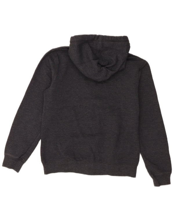 Saltrock Womens Graphic Hoodie Jumper UK 12 Medium Grey Cotton