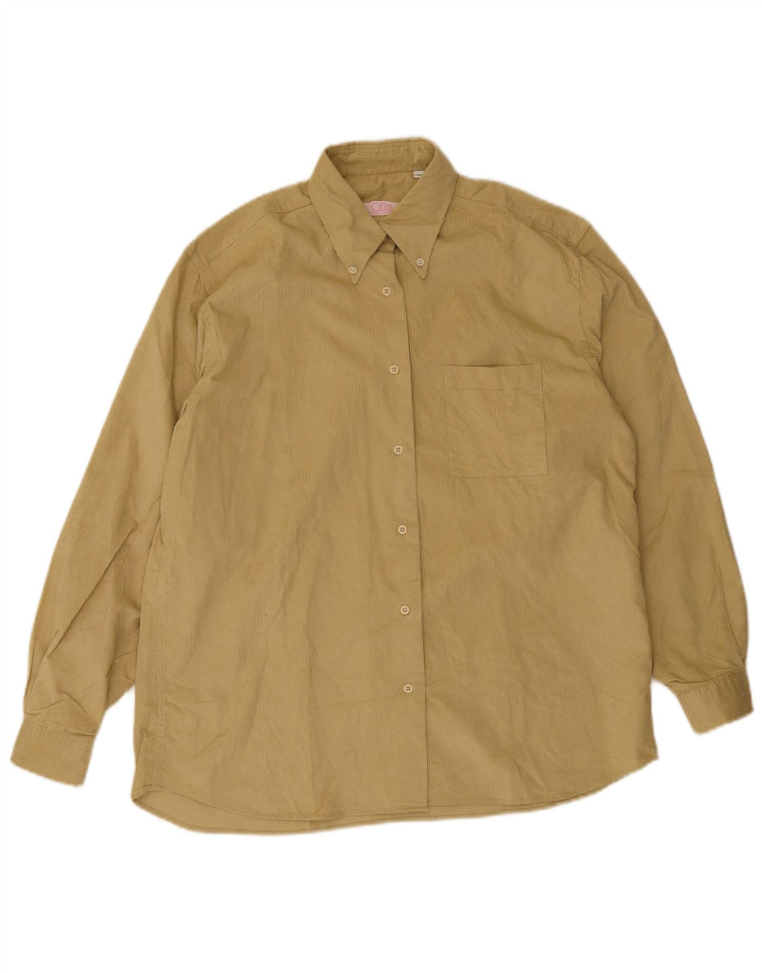 Cassera Womens Corduroy Shirt IT 46 Large Beige