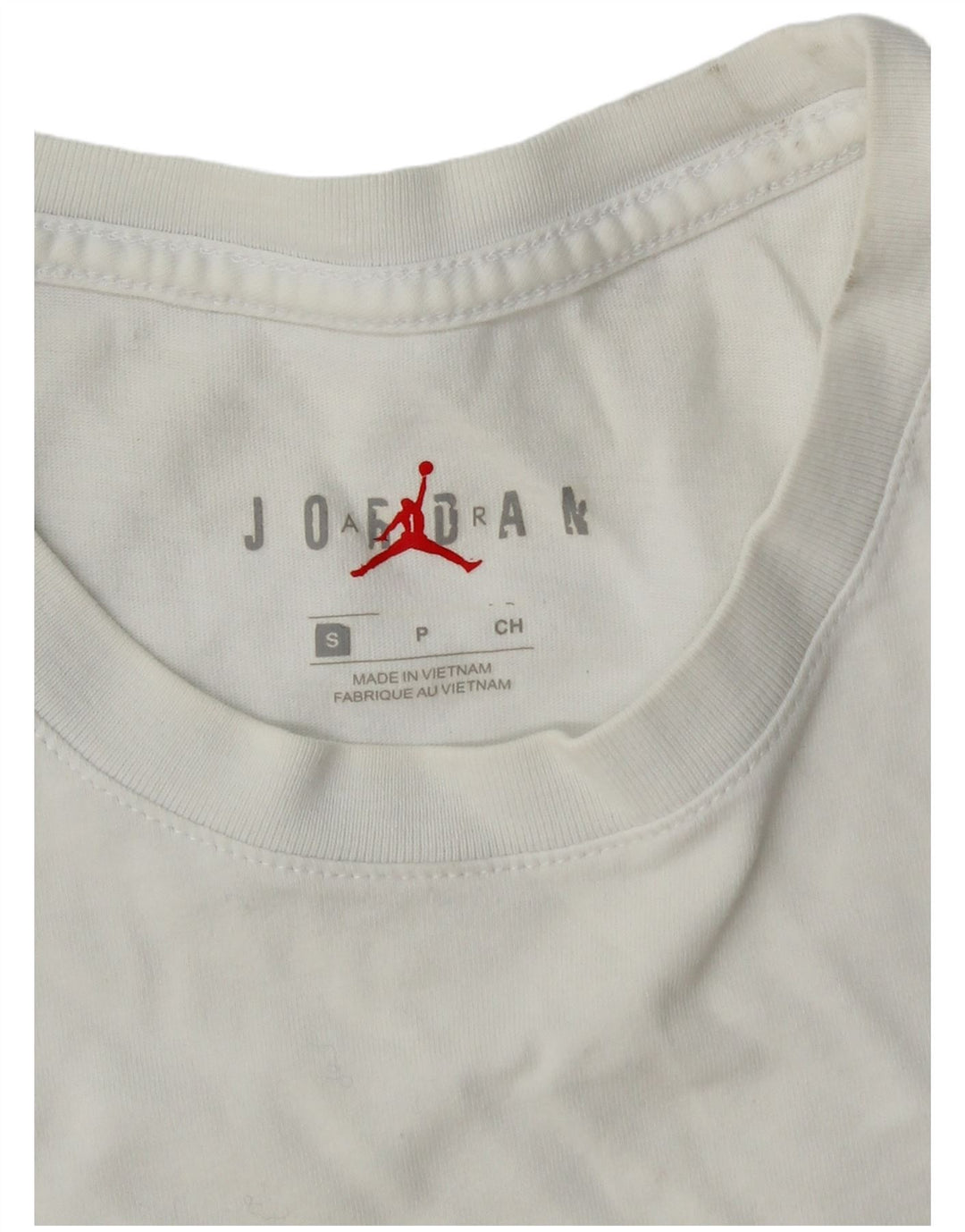 Jordan Mens Graphic Top Long Sleeve Small White