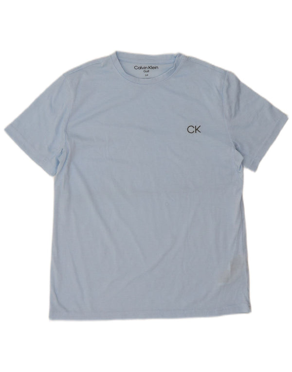 Calvin Klein Mens T-Shirt Top Small Blue Polyester