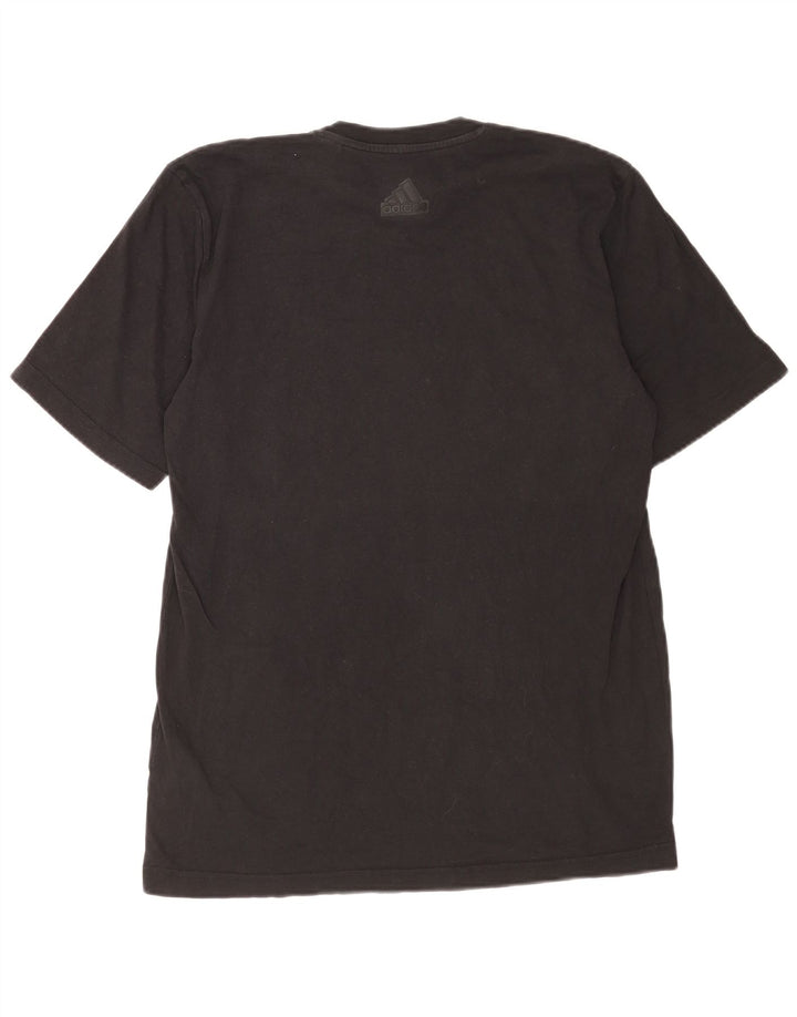 Adidas Mens Regular Fit Graphic T-Shirt Top Medium Black Cotton