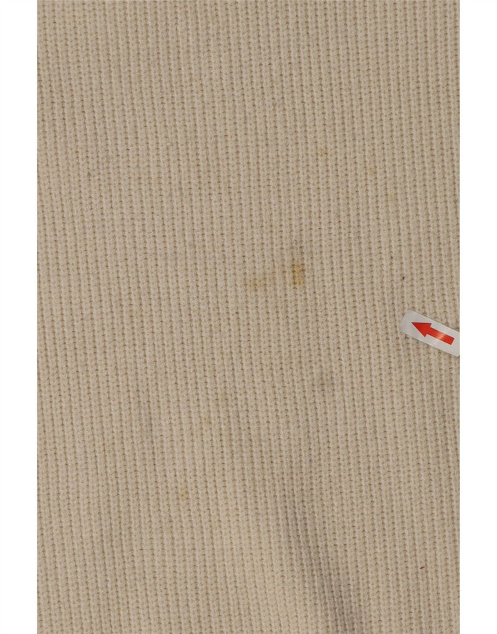 Zara Womens Jumper Dress UK 14 Medium Beige Viscose