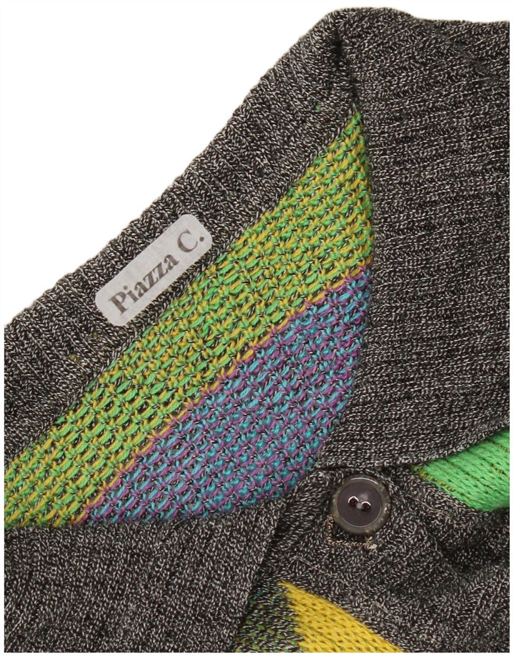 Piazza Womens Polo Neck Jumper Sweater UK 14 Medium Multicoloured