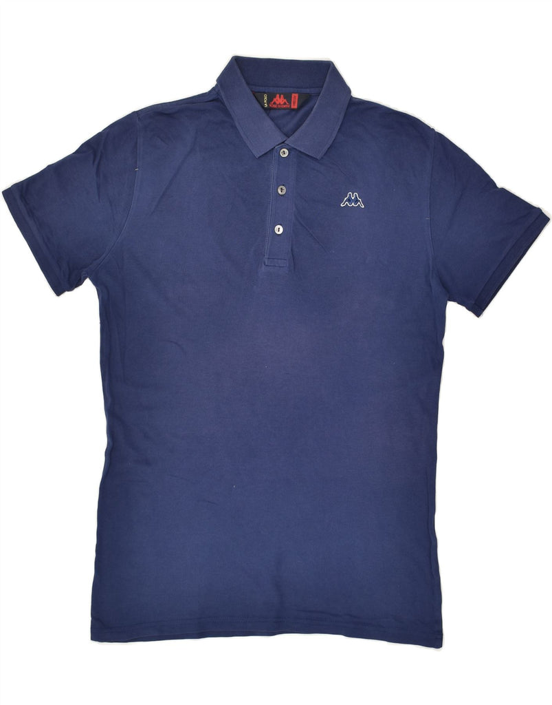 KAPPA Mens Polo Shirt Medium Navy Blue Cotton | Vintage Kappa | Thrift | Second-Hand Kappa | Used Clothing | Messina Hembry 