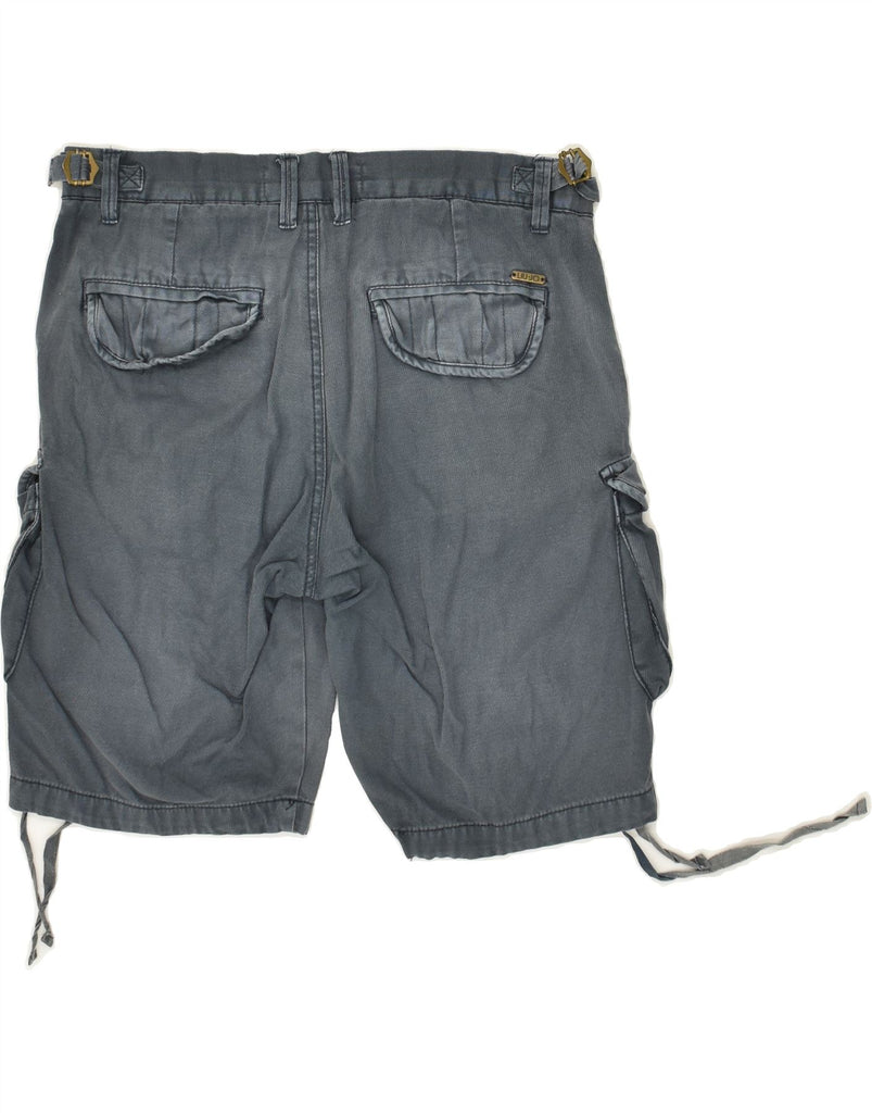 LIU JO Mens Cargo Shorts IT 46 Small W29  Grey Cotton | Vintage Liu Jo | Thrift | Second-Hand Liu Jo | Used Clothing | Messina Hembry 