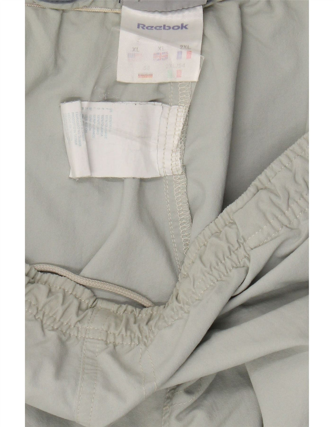 Reebok Mens Bermuda Sport Shorts XL  Grey Nylon