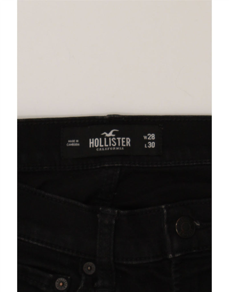 HOLLISTER Womens Skinny Jeans W28 L30 Black Cotton Vintage Hollister and Second-Hand Hollister from Messina Hembry 