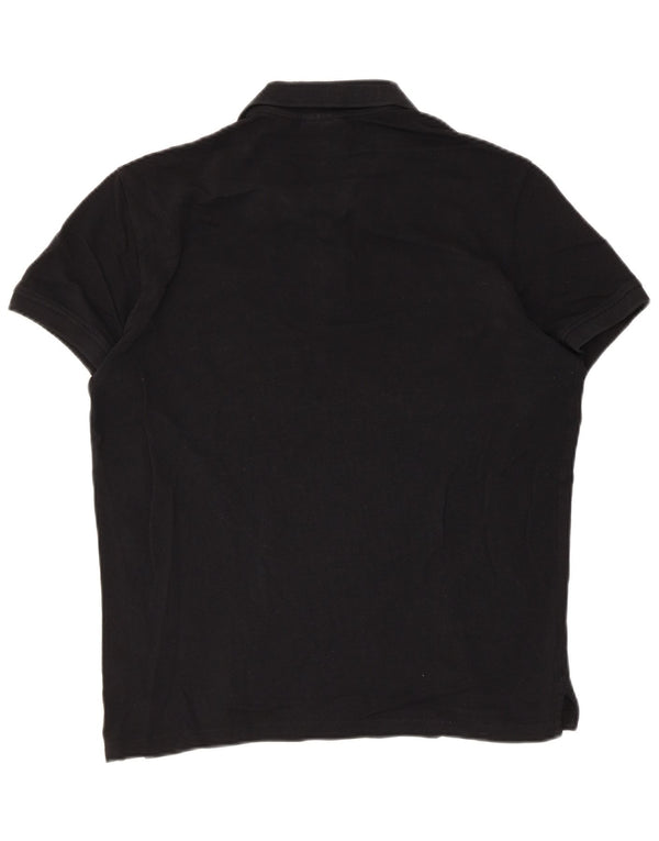 Emporio Armani Mens Polo Shirt Large Black Cotton