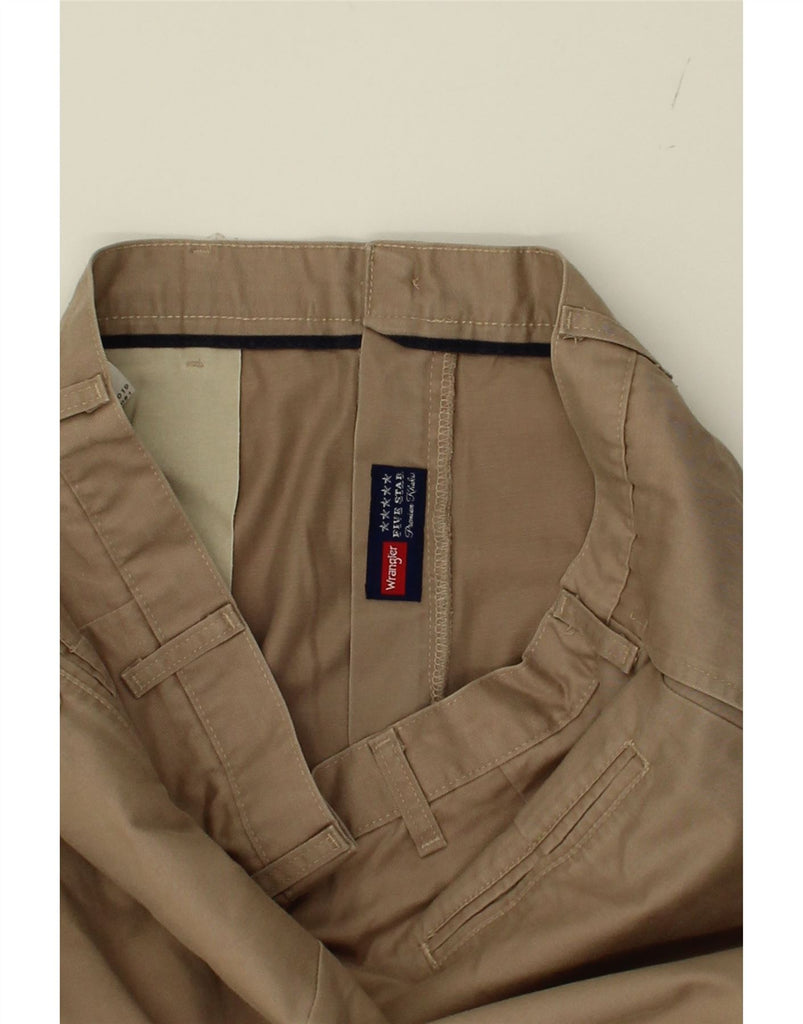 WRANGLER Mens Straight Chino Trousers W36 L32 Beige Cotton Vintage Wrangler and Second-Hand Wrangler from Messina Hembry 