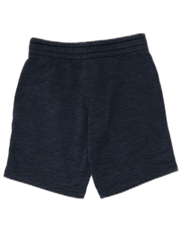 Under Armour Boys Cold Gear Sport Shorts 7-8 Years Small Navy Blue Flecked