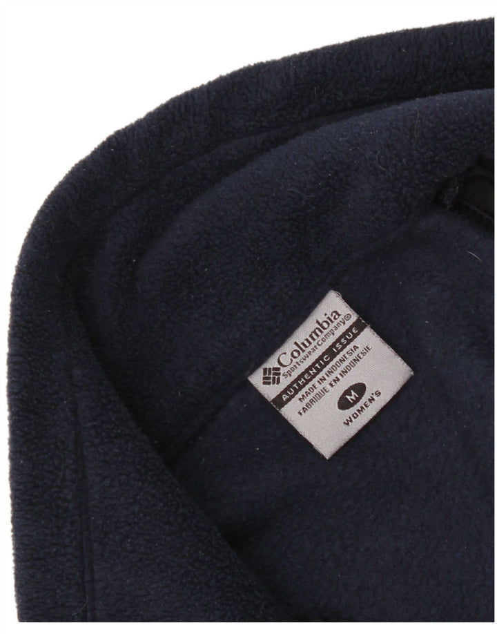 Columbia Womens Fleece Jacket UK 14 Medium Navy Blue