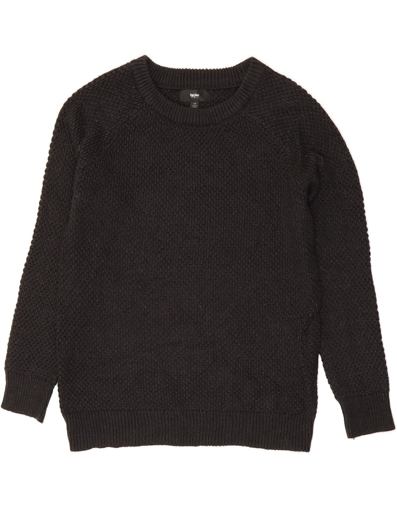 MOSSIMO Womens Crew Neck Jumper Sweater UK 16 Large Black Flecked Acrylic Vintage Mossimo and Second-Hand Mossimo from Messina Hembry 