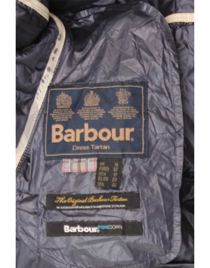 Barbour Womens Padded Jacket UK 16 Large Navy Blue