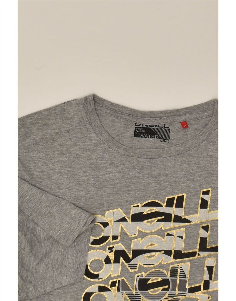 O'NEILL Mens Graphic T-Shirt Top Medium Grey Cotton | Vintage O'Neill | Thrift | Second-Hand O'Neill | Used Clothing | Messina Hembry 