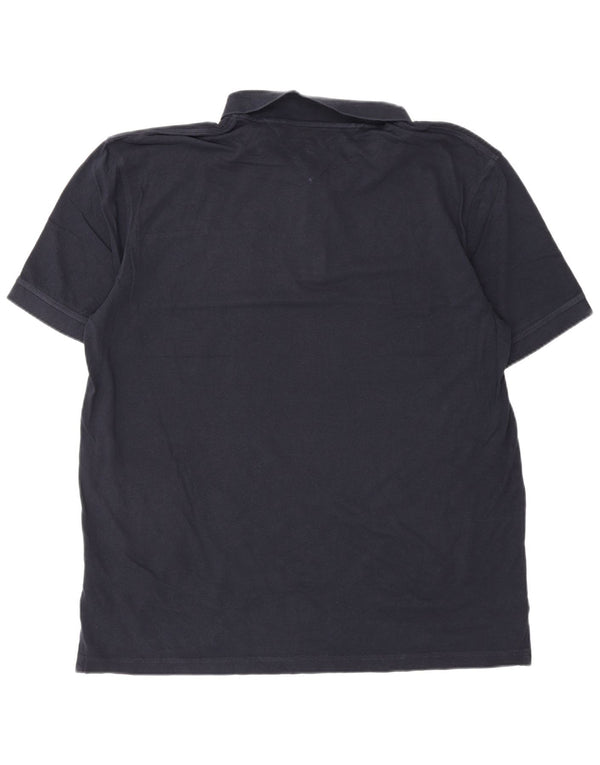 Tommy Hilfiger Mens Regular Fit Polo Shirt 2XL Navy Blue Colourblock Cotton