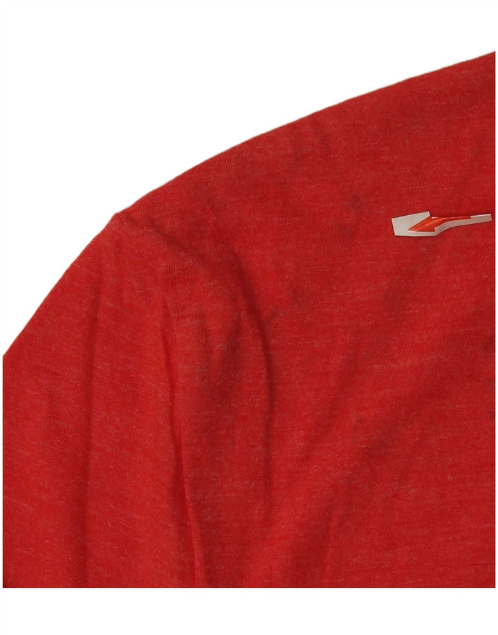 NHL Mens Chicago Blackhawks Graphic T-Shirt Top Small Red Polyester