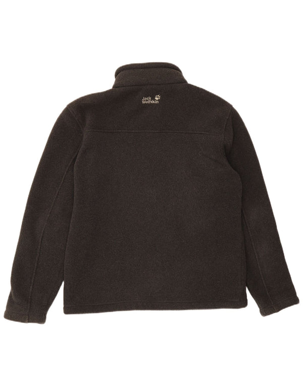 JACK WOLFSKIN Mens Fleece Jacket UK 40/42 Large Grey Polyester