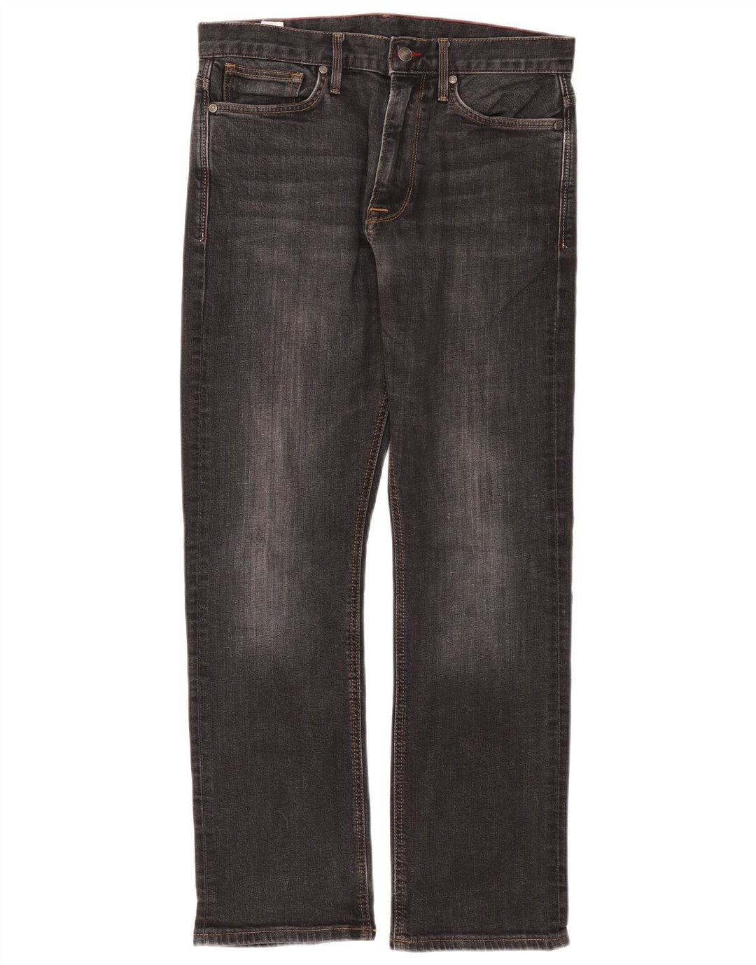 Marks & Spencer Mens Blue Harbour Straight Jeans W34 L31 Black Cotton