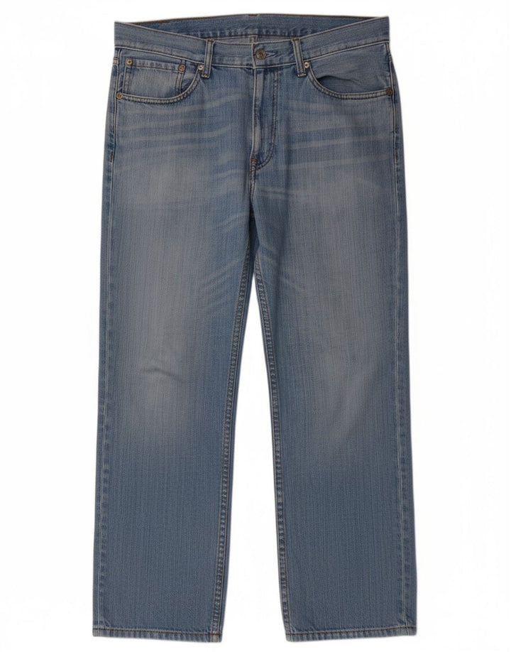 LEVI'S Mens Straight Jeans W34 L29 Blue Cotton