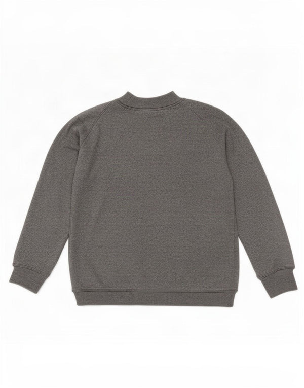 Zara Womens Graphic Oversized Sweatshirt Jumper UK 10 Small Grey