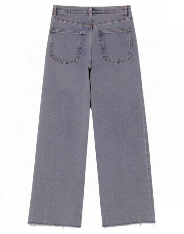 Massimo Dutti Womens Wide Leg Jeans EU 38 Small W28 L28 Blue