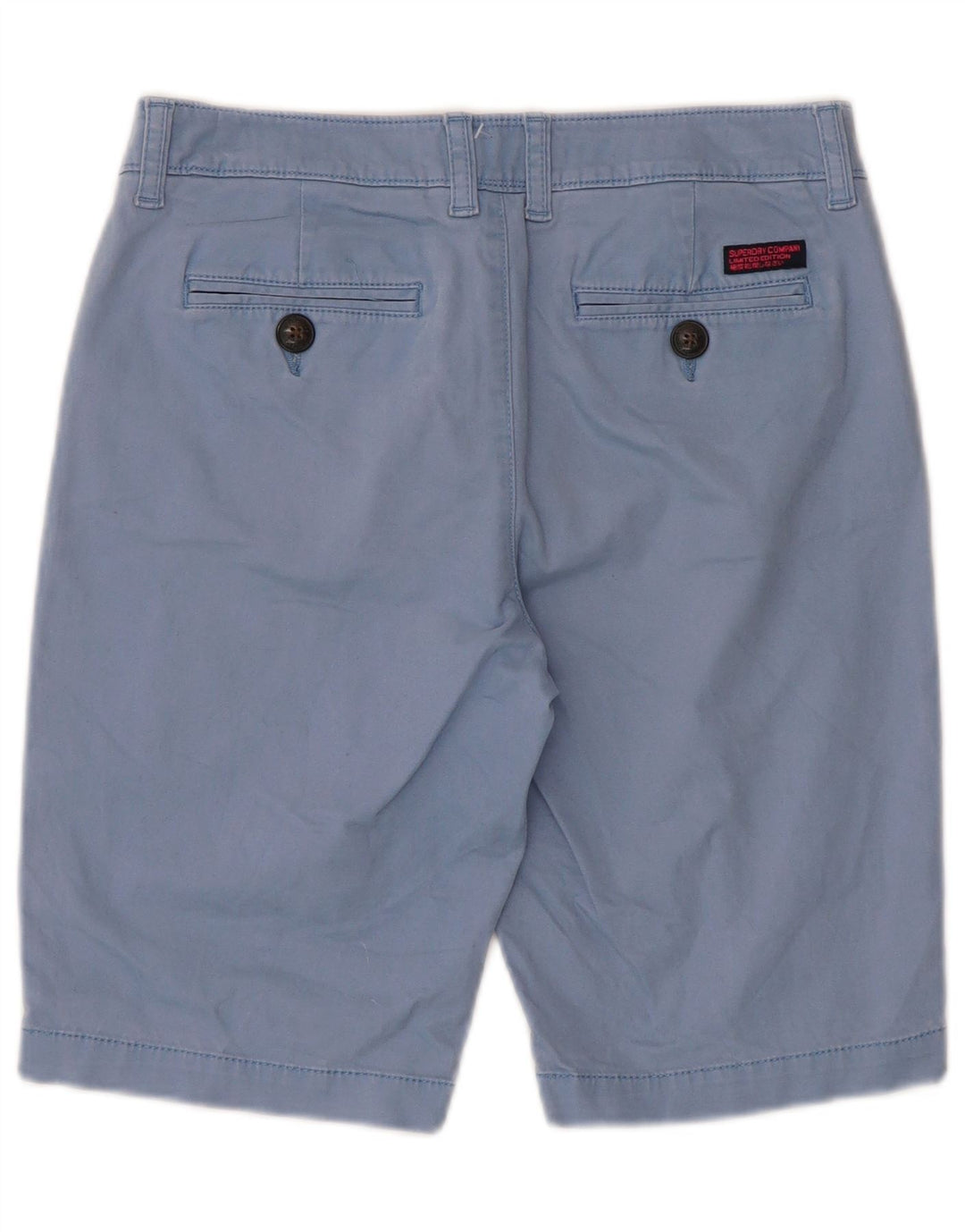 Superdry Mens Chino Shorts XS W30  Blue Cotton