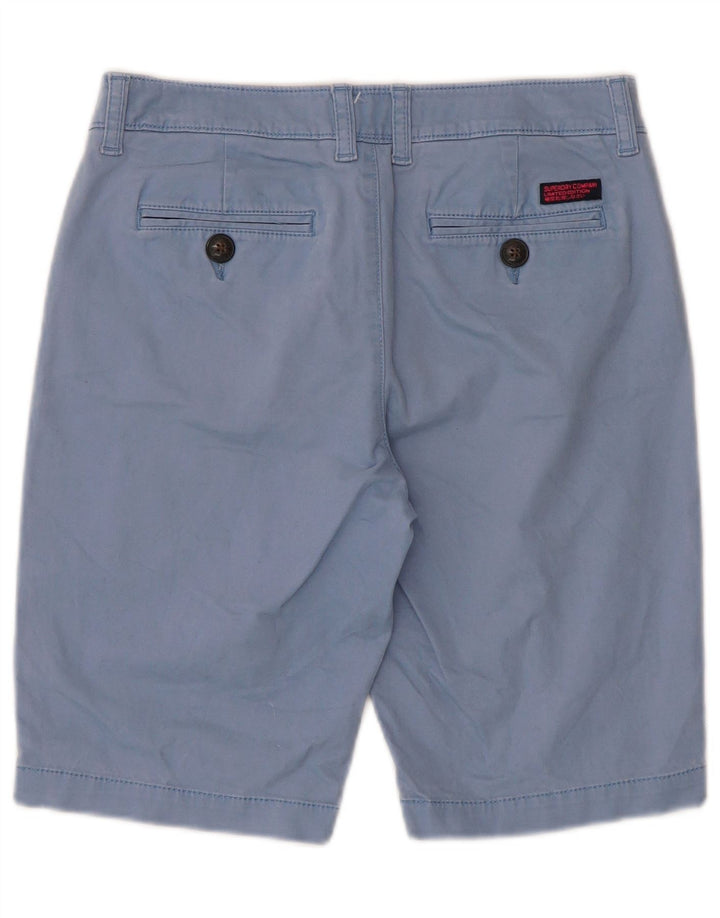 Superdry Mens Chino Shorts XS W30  Blue Cotton