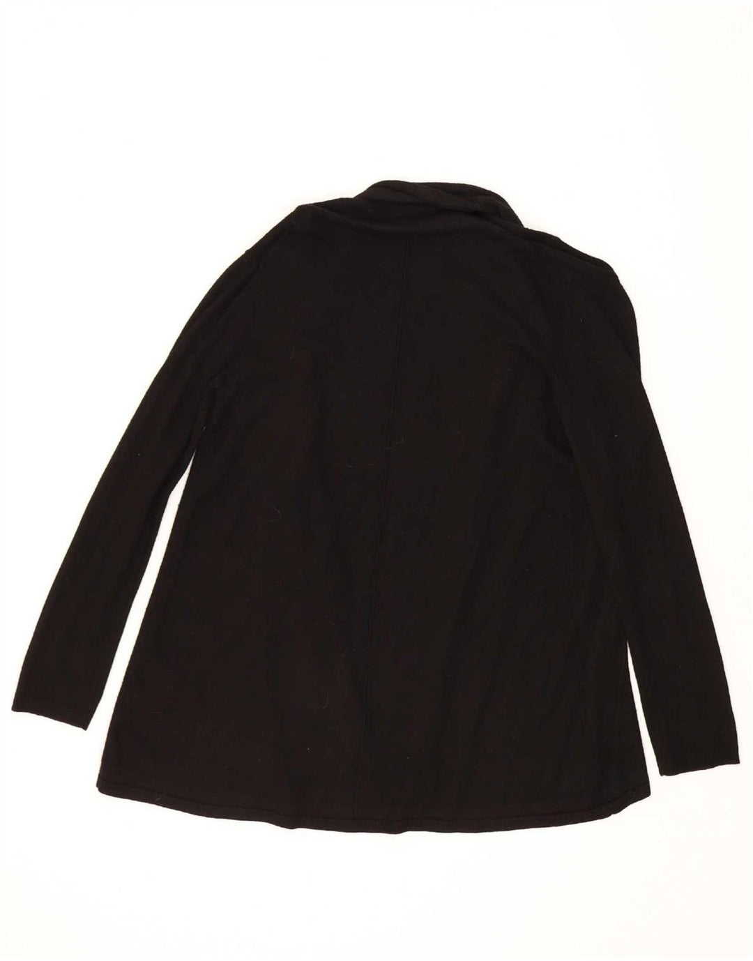 Zara Womens Open Cardigan Sweater UK 12 Medium Black Viscose