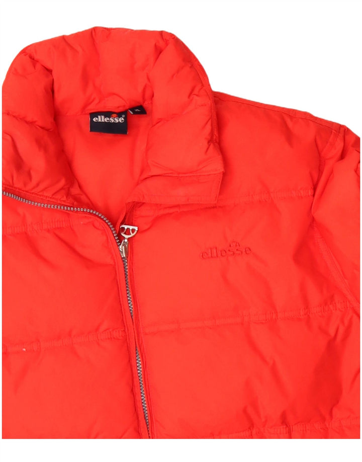 Ellesse Womens Padded Jacket UK 18 XL Orange Polyamide