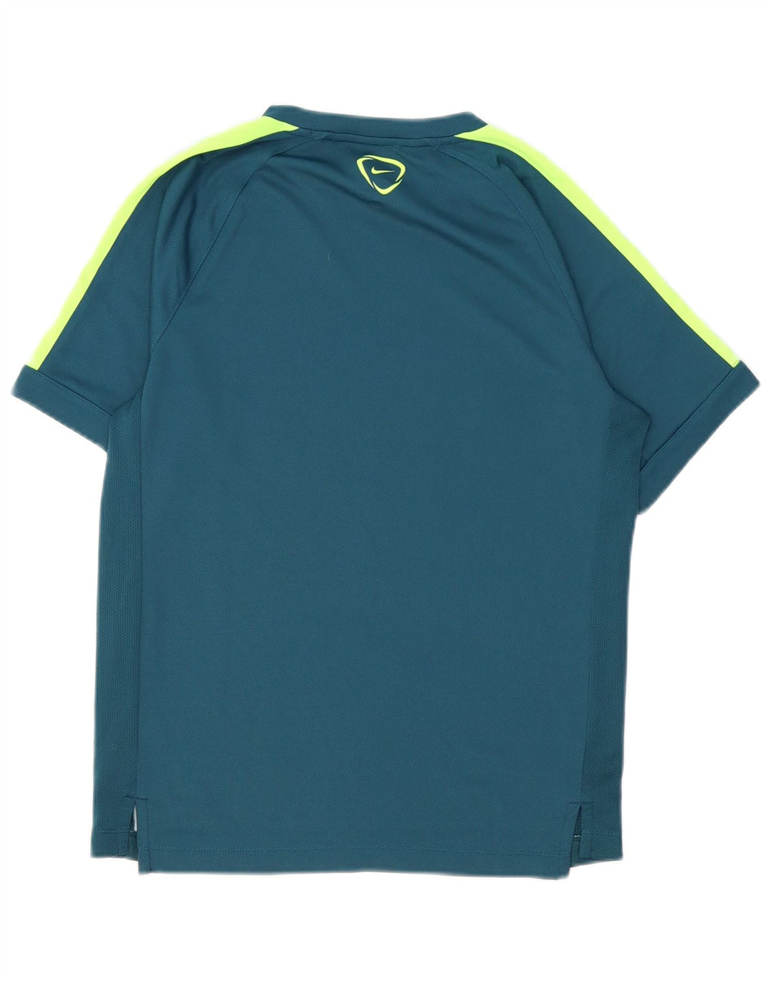 Nike Mens Dri Fit Graphic T-Shirt Top Medium Blue Colourblock Polyester