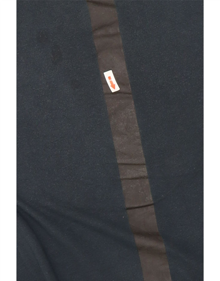 Puma Mens Graphic T-Shirt Top Medium Navy Blue Colourblock Cotton