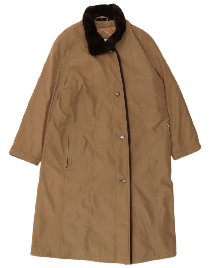 ENSIGN Womens Overcoat UK 16 Large Beige