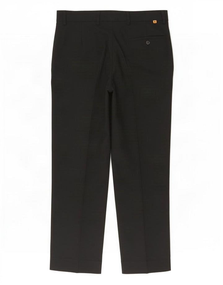 Farah Womens Straight Casual Trousers W34 L27 Black Polyester