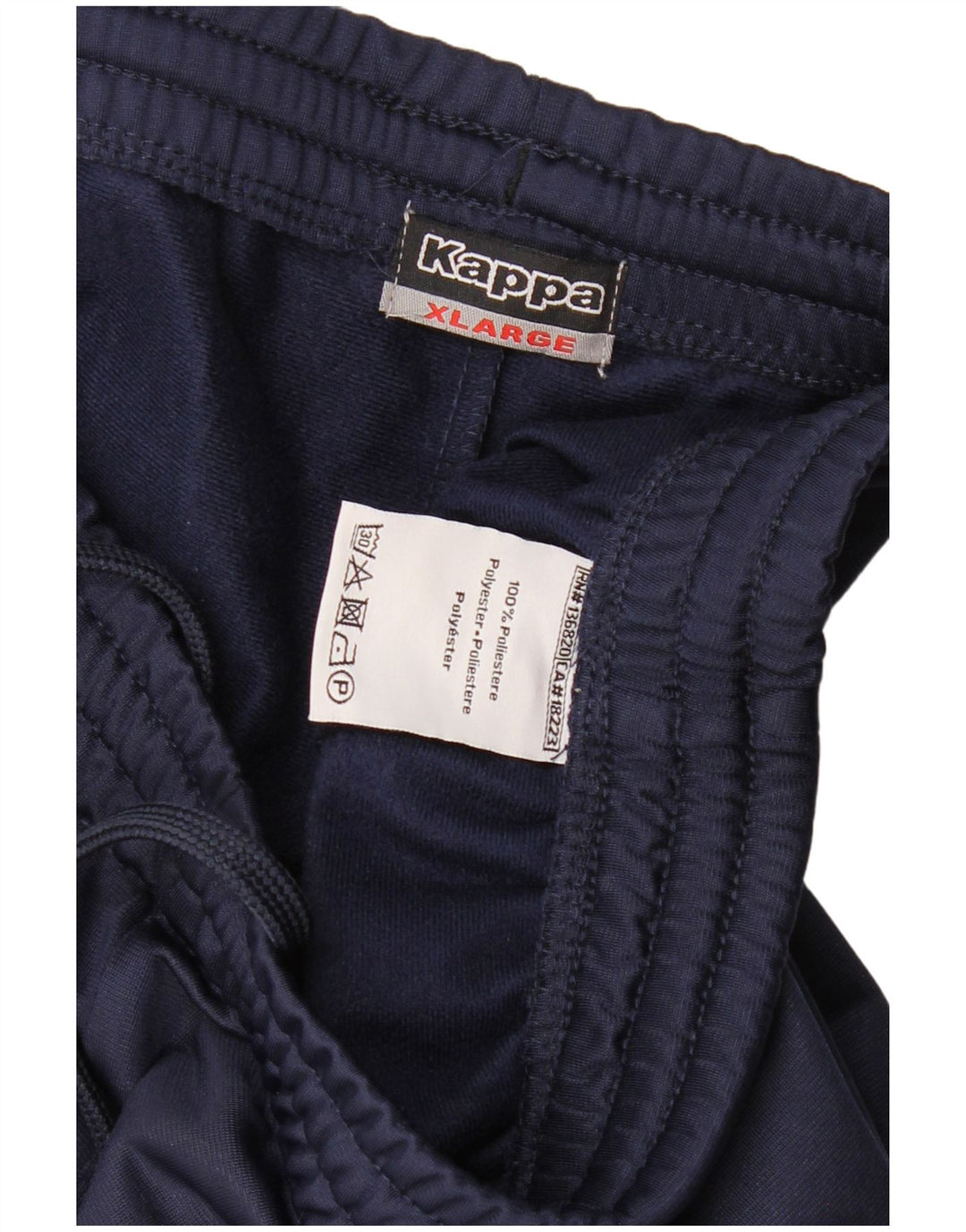 Kappa Mens Tracksuit Trousers XL Navy Blue Polyester