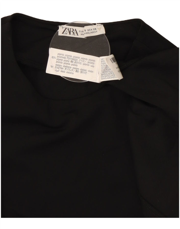 ZARA Womens Sleeveless Maxi Dress UK 10 Small Black Polyamide