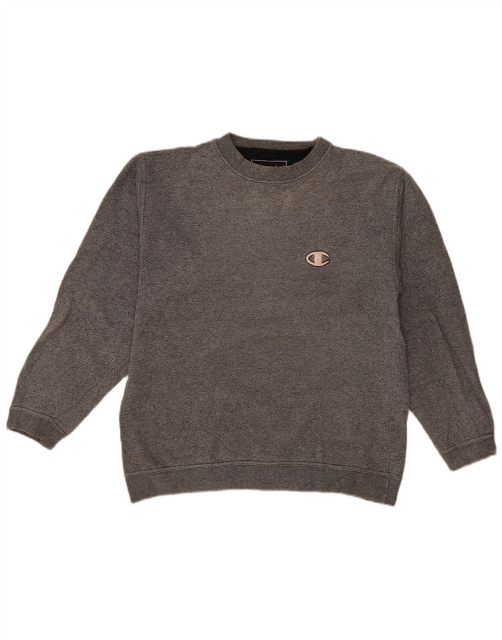Champion Mens Sweatshirt Jumper Small Grey Cotton