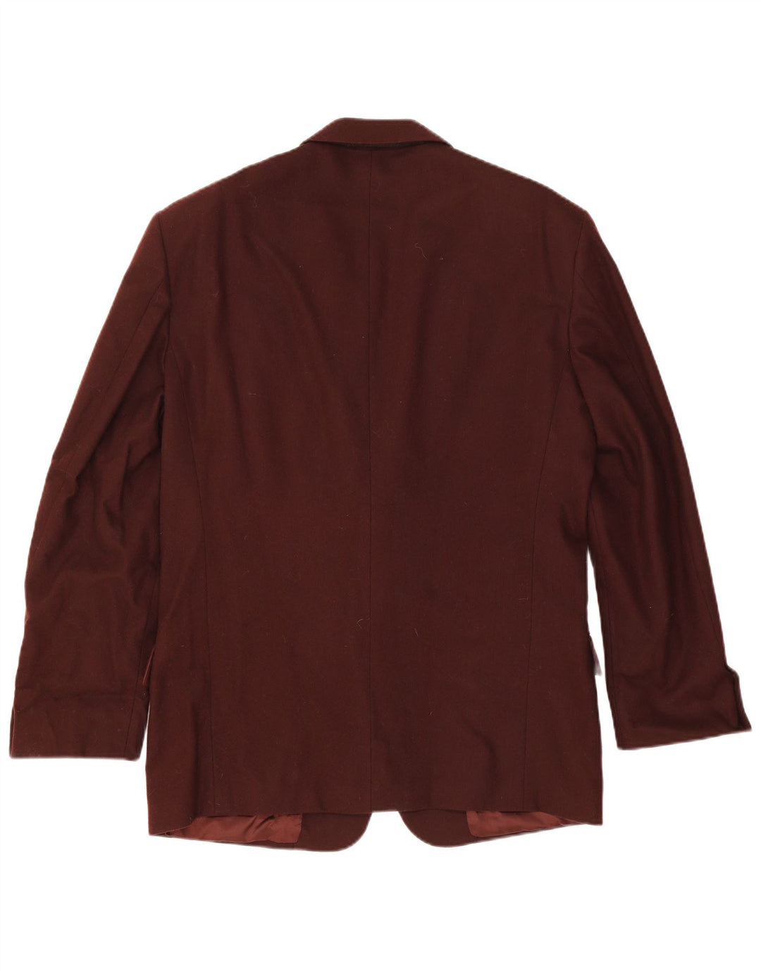 Facis Mens Longline 2 Button Blazer Jacket IT 52  XL Burgundy Virgin Wool