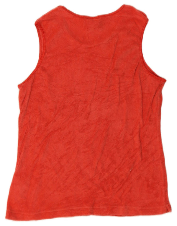 Nike Womens Vest Top US 12/14 Large Red Cotton