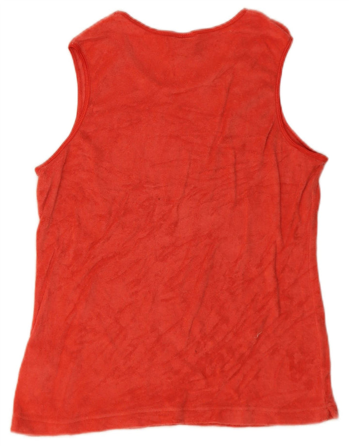 Nike Womens Vest Top US 12/14 Large Red Cotton
